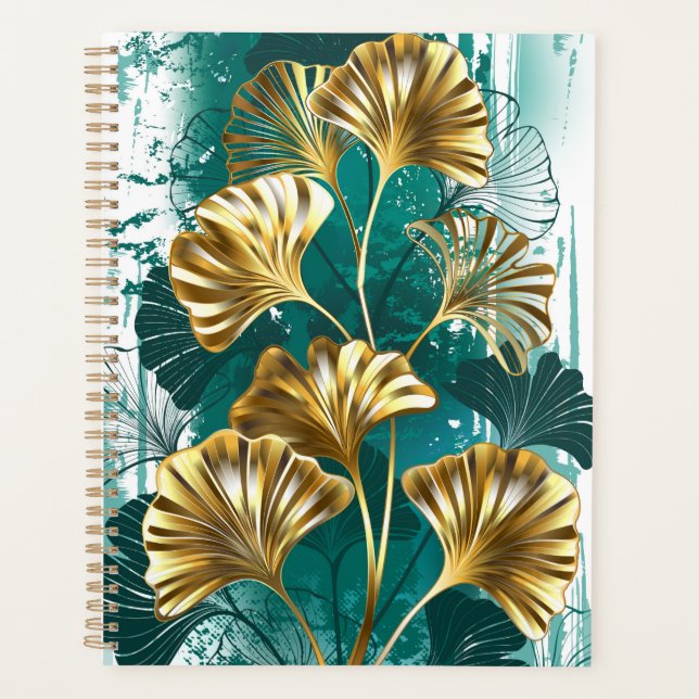 Branche avec Feuilles d'or Ginko Biloba (Devant)