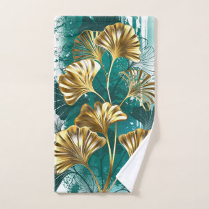 Branche avec Feuilles d'or Ginko Biloba