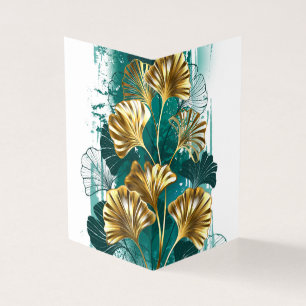 Branche avec Feuilles d'or Ginko Biloba