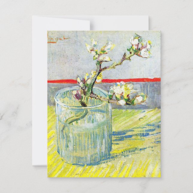 Branche d'amande en fleurs par Vincent van Gogh (Devant)