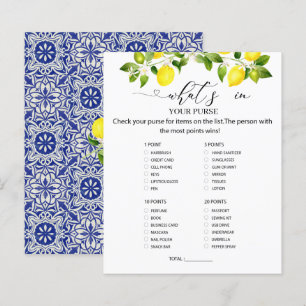 Branche de citron et mosaïque bleue Qu'y a-t-il da