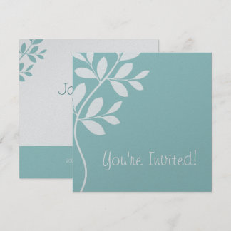 Branche de feuilles de Faire-part de mariage Bébé 