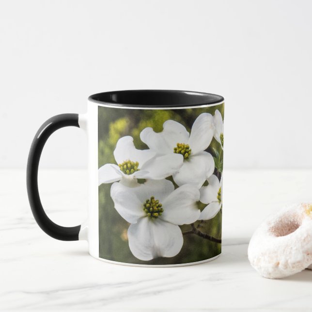 Branche de la Mug Dogwood Blossoms (Avec donut)
