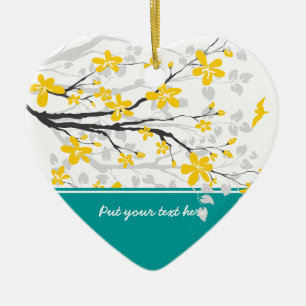 Branche de Magnolia et fleurs ornement personnalis