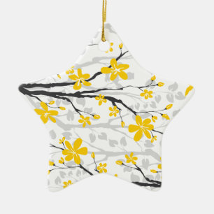 Branche de Magnolia et fleurs ornement personnalis