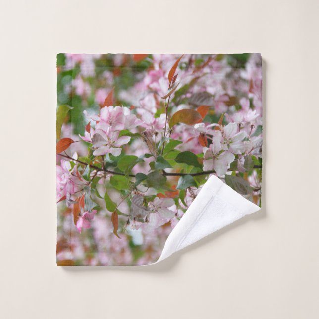 Branche délicate avec fleurs pommier (Gant de toilette)