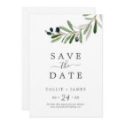 Branche d'olive moderne Enregistrer la carte de da