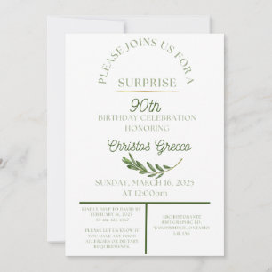 Branche d'olivier - Invitation