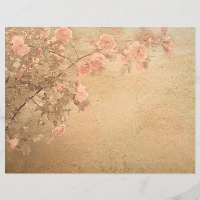 Branche rose Pink Gold Vintage (Devant)