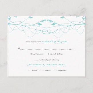 Branches d'amour noué Mariage Carte RSVP