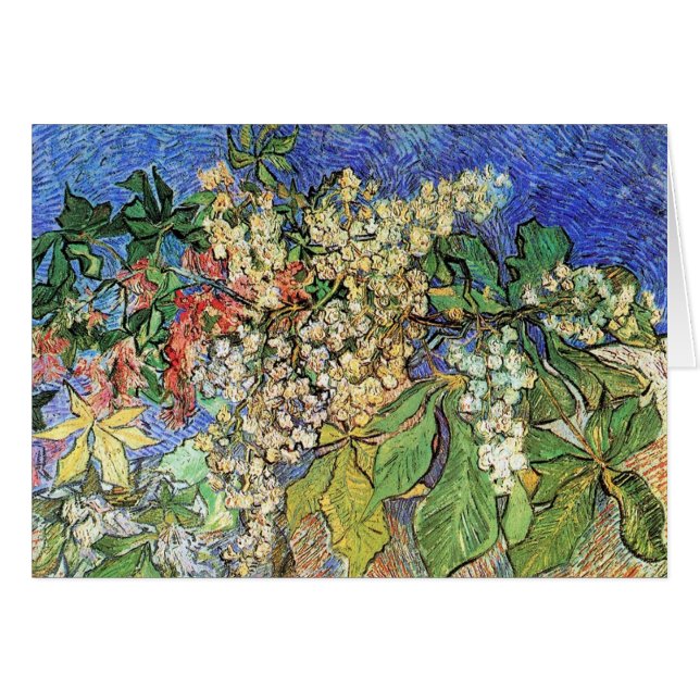 Branches de châtaignes florissantes, Van Gogh (Devant horizontal)