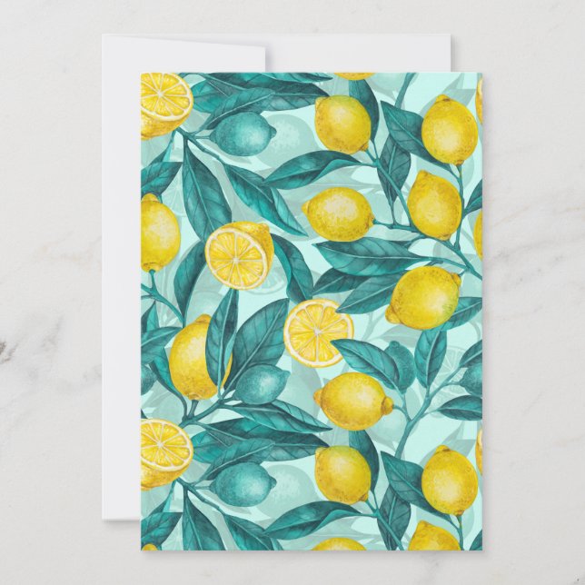 Branches de citron bleu et jaune (Devant)