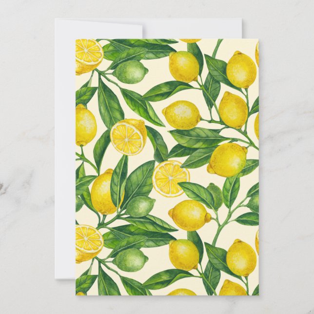 Branches de citron vert et jaune (Devant)