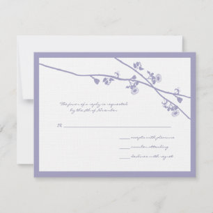 Branches de fleurs sauvages Lavender Mariage RSVP