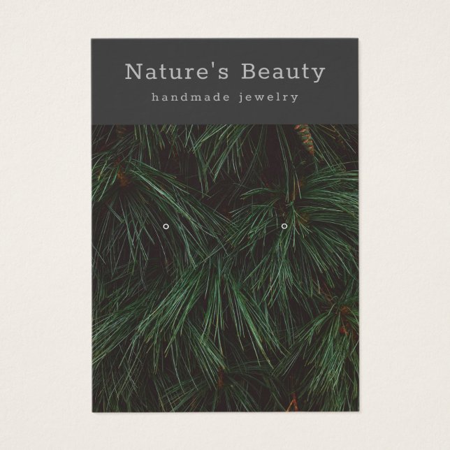 Branches de pin Elevant Bijoux Carte d'affichage (Devant)