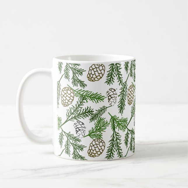 Branches de pin Mug (Gauche)