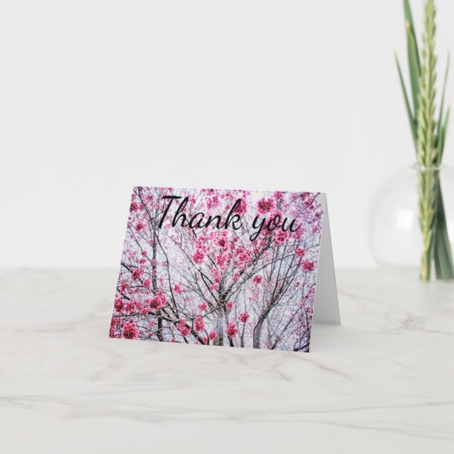 Branches et fleurs de cerisier, Merci (Devant)