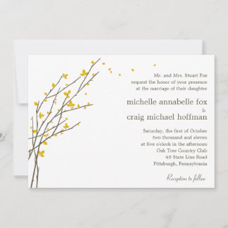 Branches florissantes Faire-part de mariage - mout