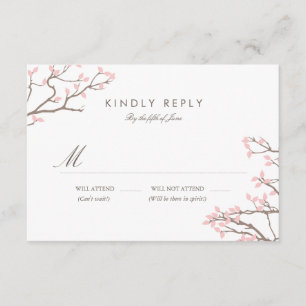 Branches joyeuses Mariage RSVP