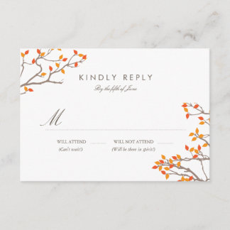 Branches joyeuses Mariage RSVP
