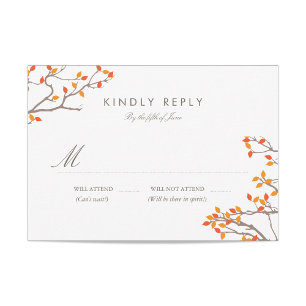Branches joyeuses Mariage RSVP