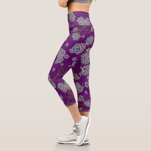 Branches particulières Amethyst Capri Leggings