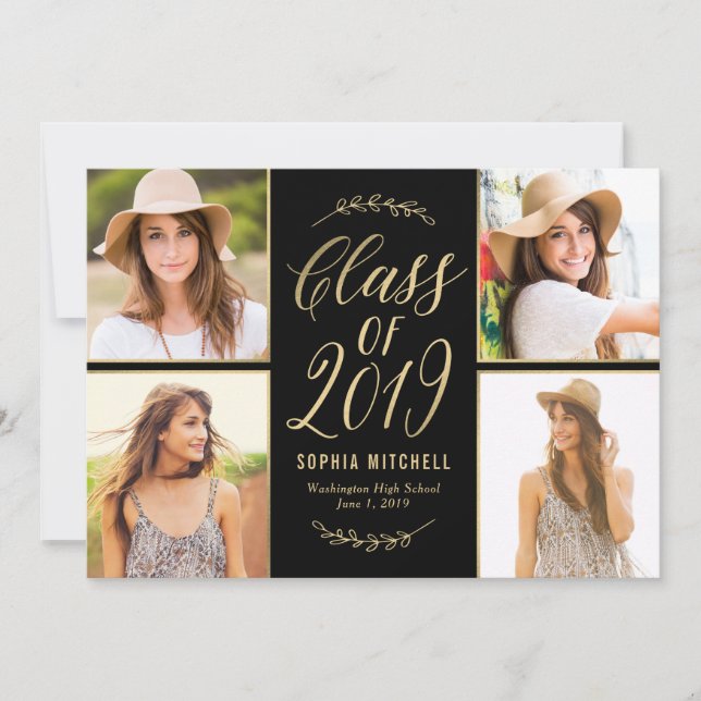 Branches rayonnantes Carte de graduation de couleu (Devant)