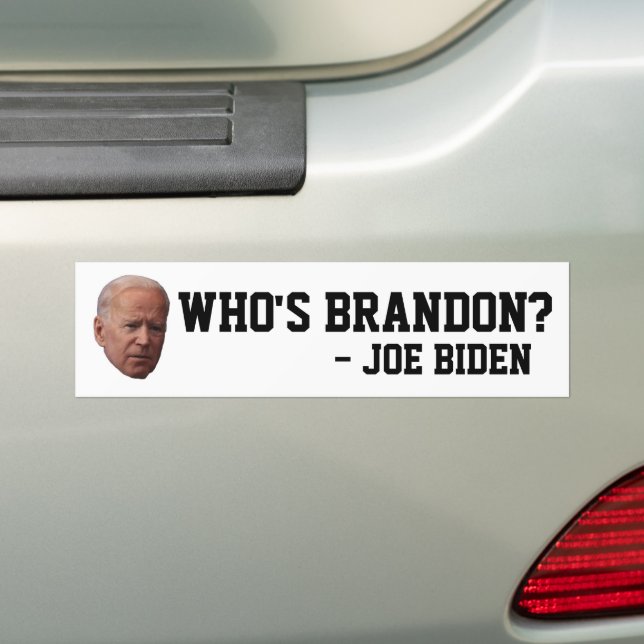 BRANDON ? JOE BIDEN BUMPER STICKERS (En voiture)