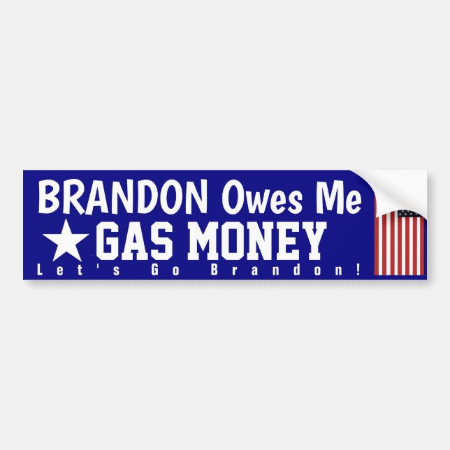 Brandon Me Doit Gaz Bumper Sticker (Devant)