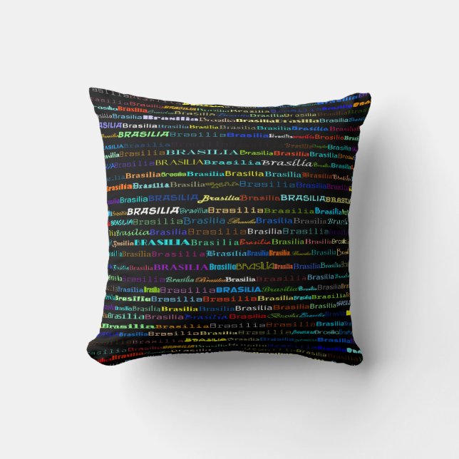 Brasilia Design de texte I Lance Oreiller (Recto)
