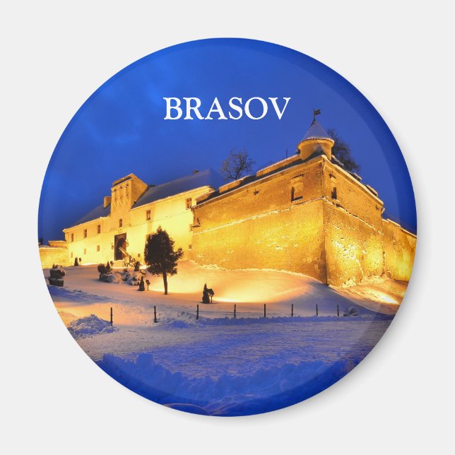 Brasov Fortress in Romania, Magnets (Devant)