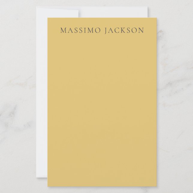 Brass Yellow Minimalist Plain Modern Aesthetic (Devant)