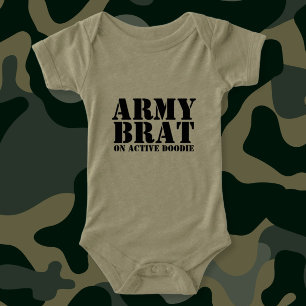 Brat de l'armée sur l'Humour de bébé Doodie actif