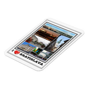 Bratislava - I Love - Slovaquie - Magnet