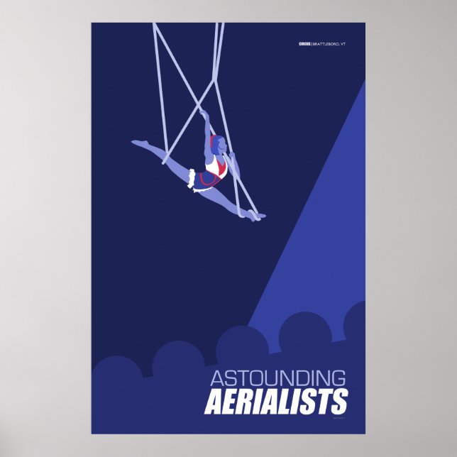 Brattleboro Circus Poster Series - Aeralists (Devant)
