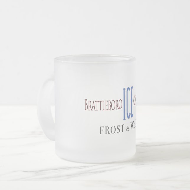 Brattleboro Ice Company Frosted Mug (Devant gauche)