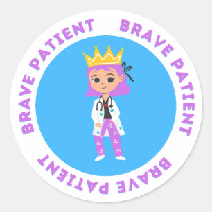 Brave auto-collant patient pour les enfants en ble