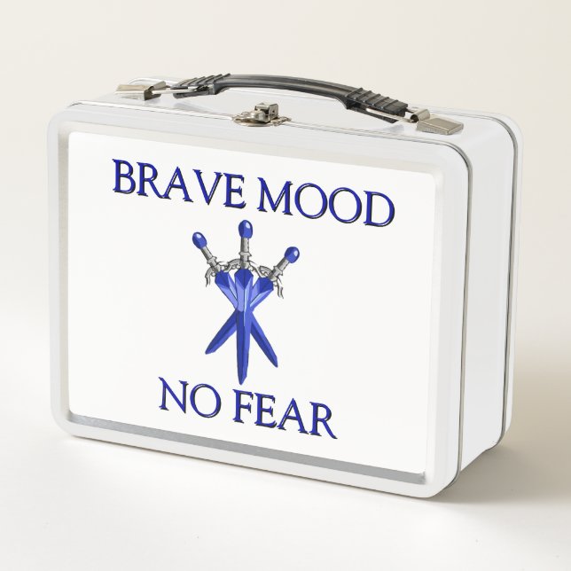 Brave Mood kids Metal Lunchbox (Devant)