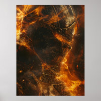 Brave Poster médiéval Gros plan du Chevalier
