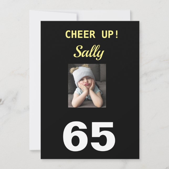 Bravo ! 65ème Joyeux anniversaire Funny Grumpy Gir (Devant)