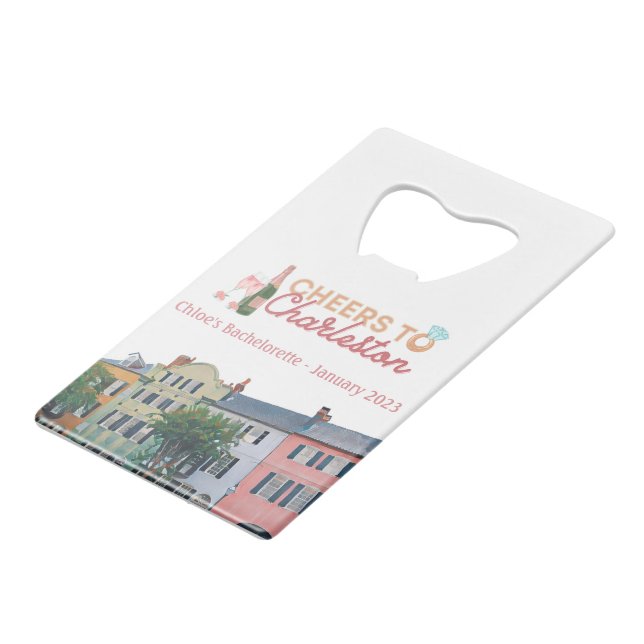 "Bravo à Charleston" Bach Party Bottle Opener (Devant Angle)