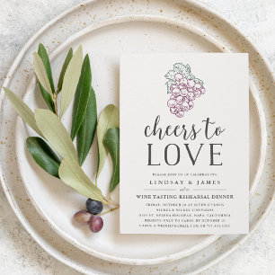Bravo à l'amour Invitation au dîner de répétitio