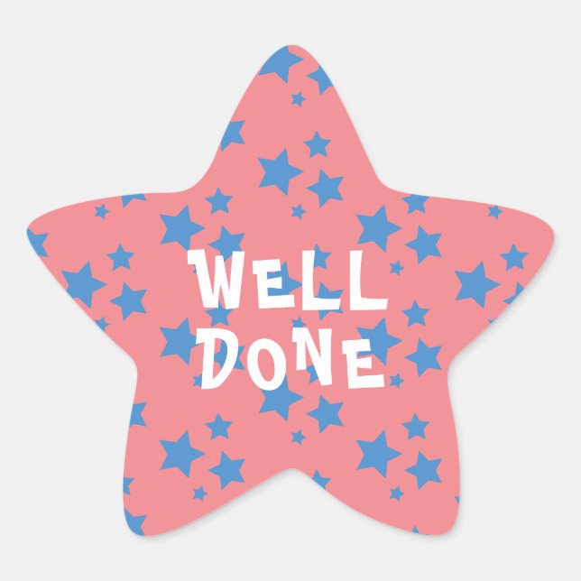 Bravo Enseignant Encouragement Étoile Sticker (Devant)