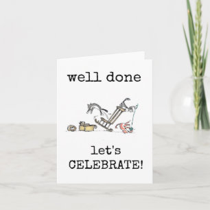 Bravo, Félicitations, Mignonne Carte Chat