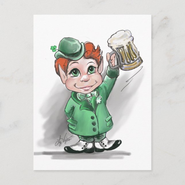 Bravo irlandais ! Carte postale St Patrick's Day (Devant)