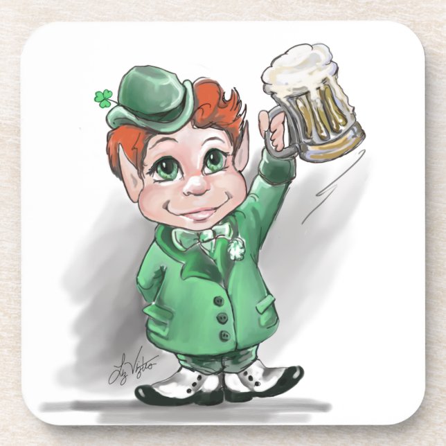 Bravo irlandais ! Dessous-de-verre liège (Devant)