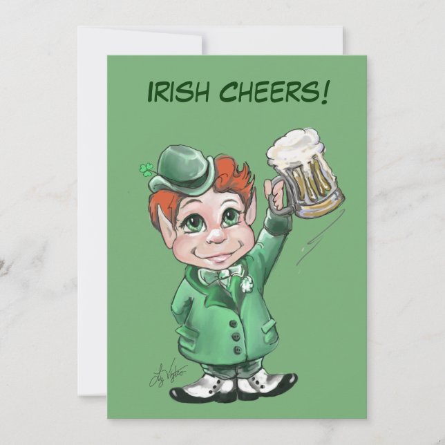 Bravo irlandais ! Invitations de la fête de la Sai (Devant)