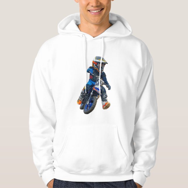 Braxton #18 Michigan MX Boyz Sweat à capuche blanc (Devant)