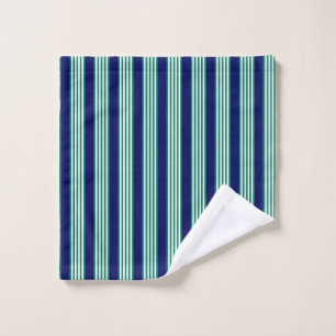Brayures blanches et vertes motif avec bleu marine
