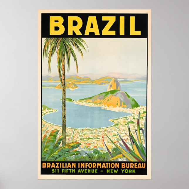 Brazil - Vintage Travel Poster Prints (Devant)